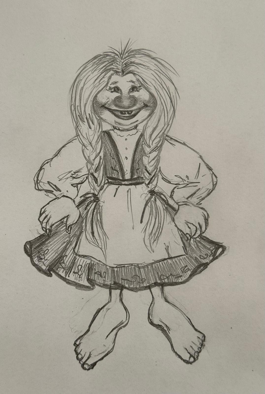 Greta the troll — Grim's true love in Hytte Troll